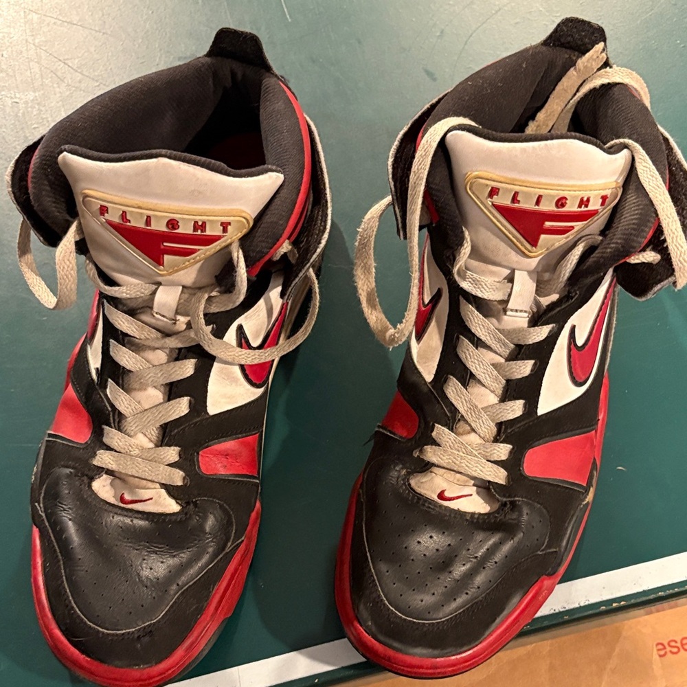 Nike Flight Red and Black Sneakers